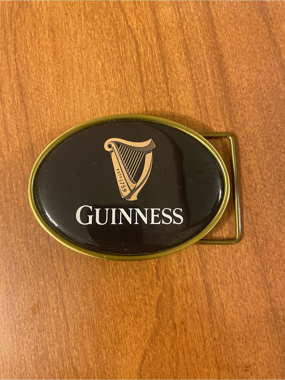 Vintage Guinness Belt Buckle – Classic Barware Collectible